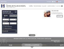 Tablet Screenshot of hotelrutadeeuropa.com